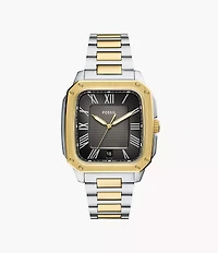 Crosby Three-Hand Date Two-Tone Stainless Steel Watch