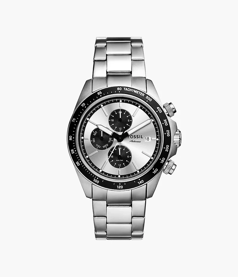 Autocross Multifunction Stainless Steel Watch