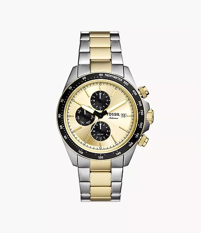 Autocross Multifunction Two-Tone Stainless Steel Watch