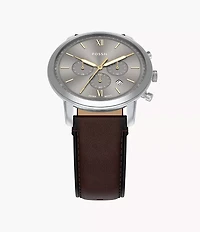Neutra Chronograph Brown Leather Watch