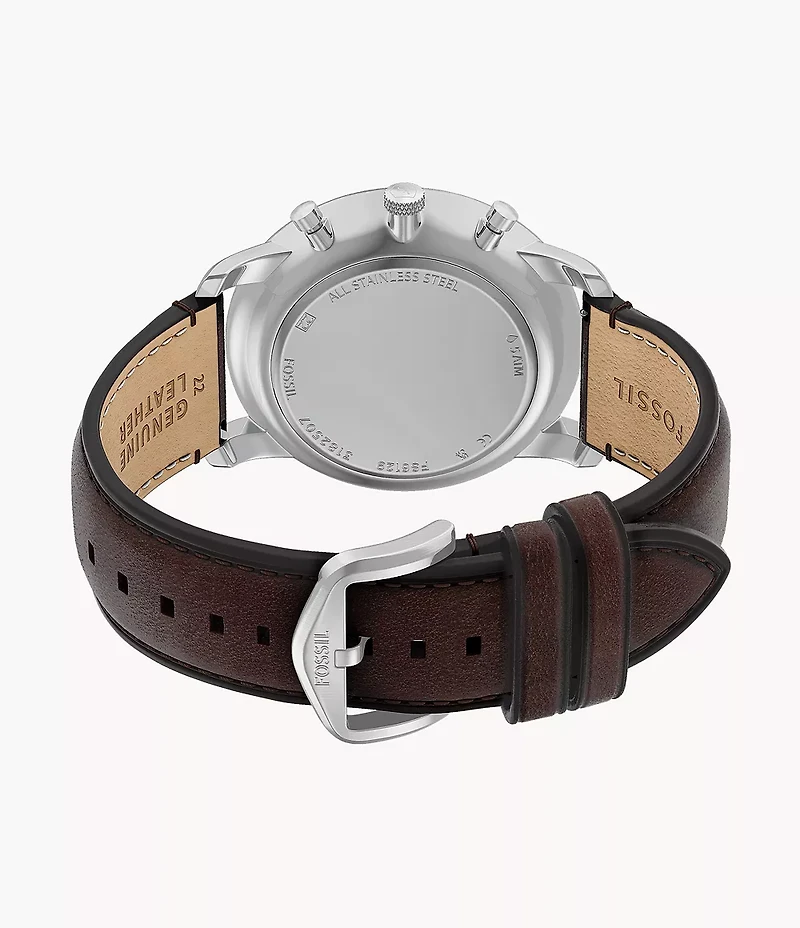 Neutra Chronograph Brown Leather Watch