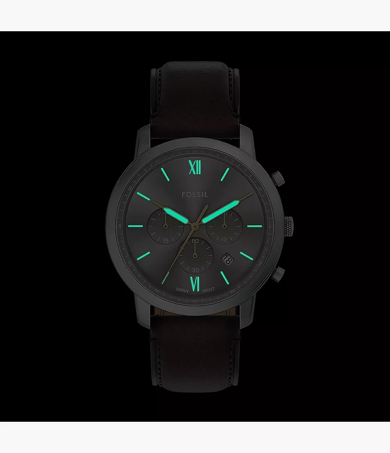 Neutra Chronograph Brown Leather Watch