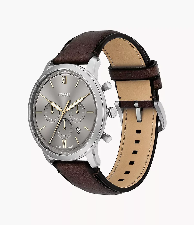 Neutra Chronograph Brown Leather Watch