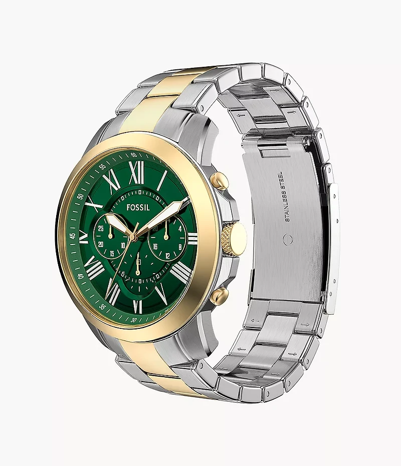 Grant Chronograph Two-Tone Stainless Steel Watch