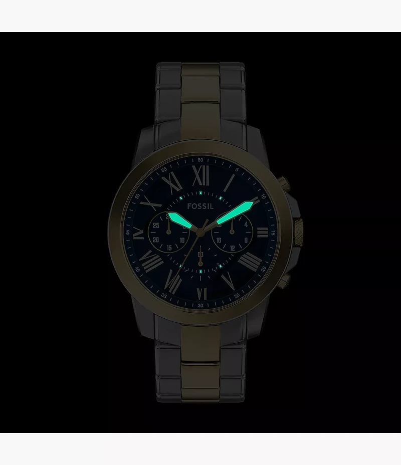 Grant Chronograph Two-Tone Stainless Steel Watch