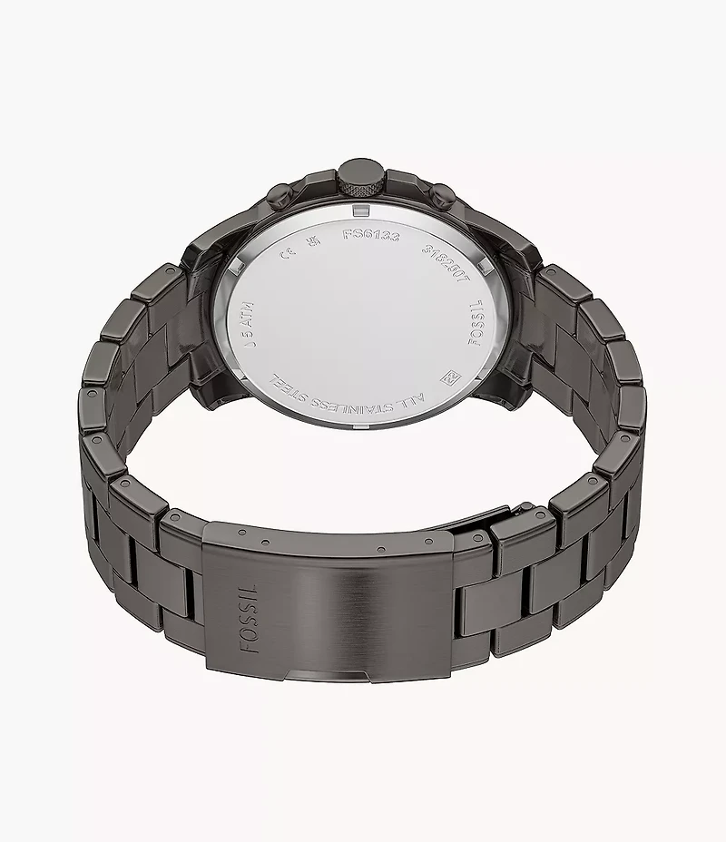 Grant Chronograph Gunmetal Stainless Steel Watch