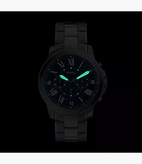 Grant Chronograph Gunmetal Stainless Steel Watch