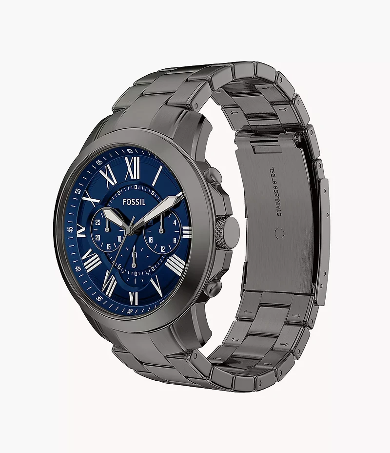 Grant Chronograph Gunmetal Stainless Steel Watch