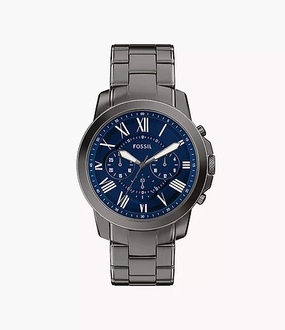 Grant Chronograph Gunmetal Stainless Steel Watch