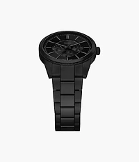 Pearson Multifunction Black Stainless Steel Watch