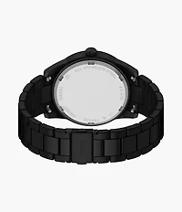 Pearson Multifunction Black Stainless Steel Watch