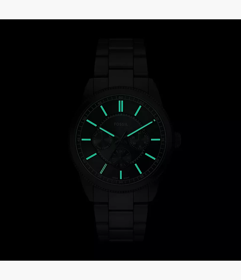 Pearson Multifunction Black Stainless Steel Watch
