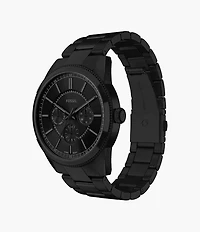 Pearson Multifunction Black Stainless Steel Watch