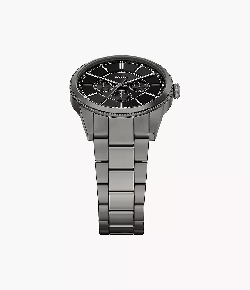 Pearson Multifunction Gunmetal Stainless Steel Watch