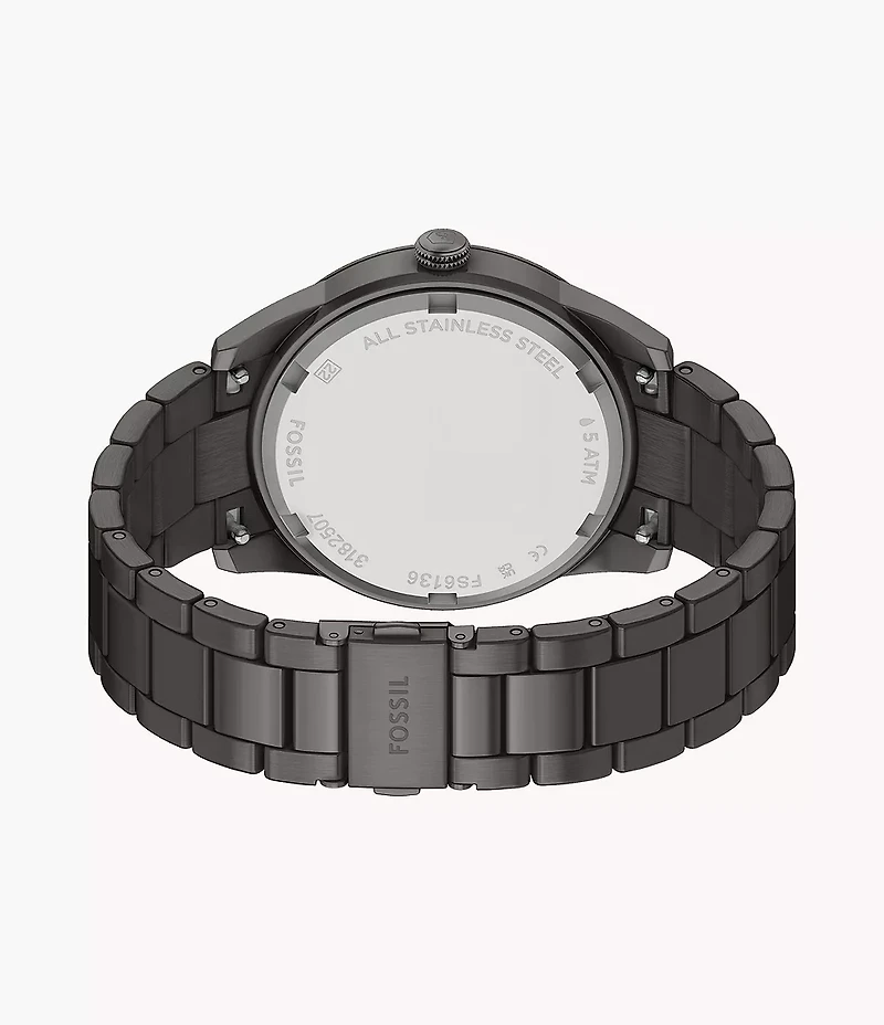 Pearson Multifunction Gunmetal Stainless Steel Watch