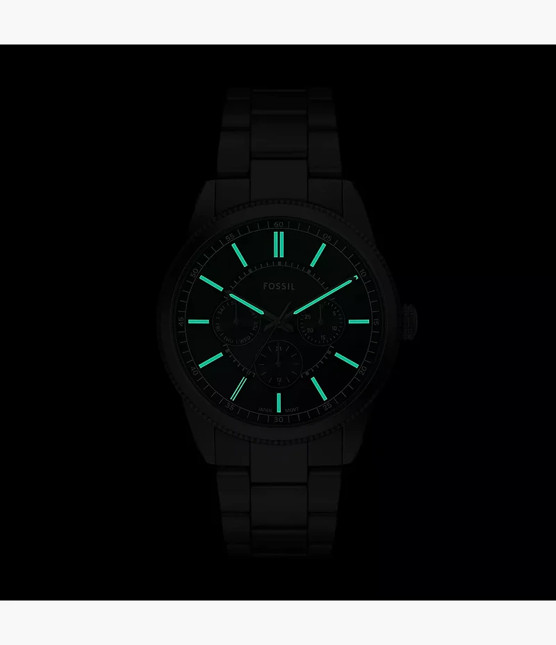 Pearson Multifunction Gunmetal Stainless Steel Watch