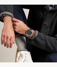 Pearson Multifunction Gunmetal Stainless Steel Watch