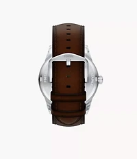 Pearson Multifunction Brown Leather Watch
