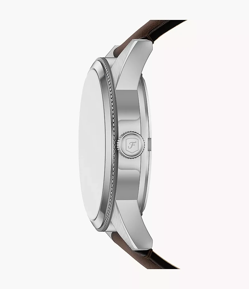 Pearson Multifunction Brown Leather Watch