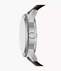 Pearson Multifunction Brown Leather Watch