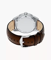 Pearson Multifunction Brown Leather Watch