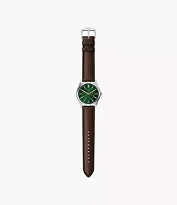 Pearson Multifunction Brown Leather Watch