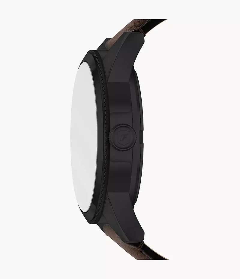 Pearson Multifunction Brown Leather Watch
