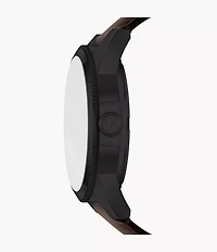 Pearson Multifunction Brown Leather Watch