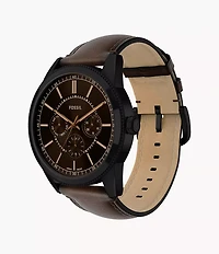 Pearson Multifunction Brown Leather Watch