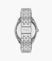 Campbell Three-Hand Day-Date Stainless Steel Watch