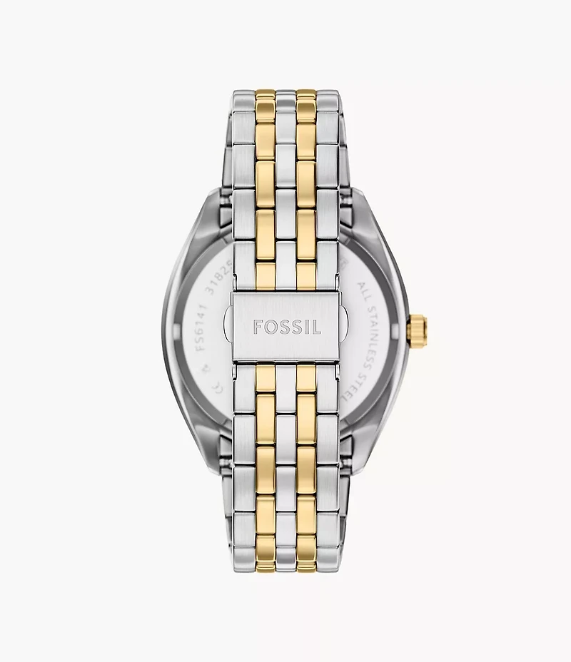 Campbell Three-Hand Day-Date Two-Tone Stainless Steel Watch