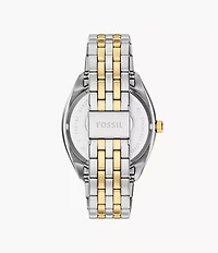 Campbell Three-Hand Day-Date Two-Tone Stainless Steel Watch