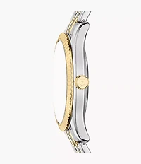 Campbell Three-Hand Day-Date Two-Tone Stainless Steel Watch