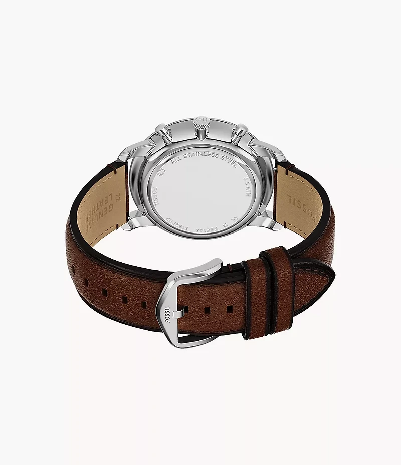 Neutra Chronograph Brown Leather Watch