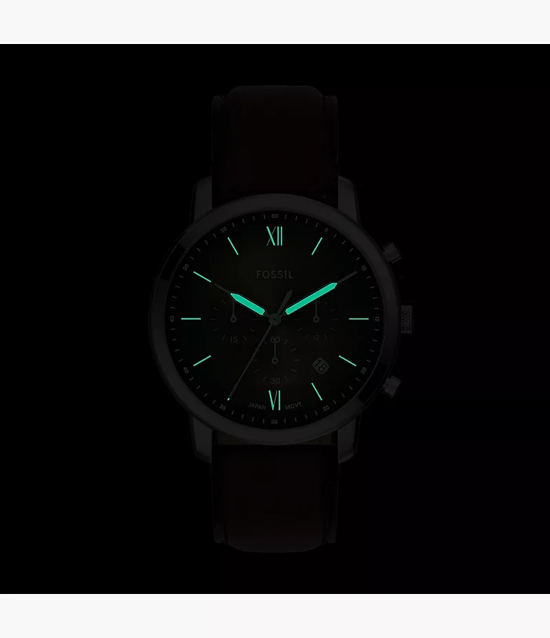 Neutra Chronograph Brown Leather Watch