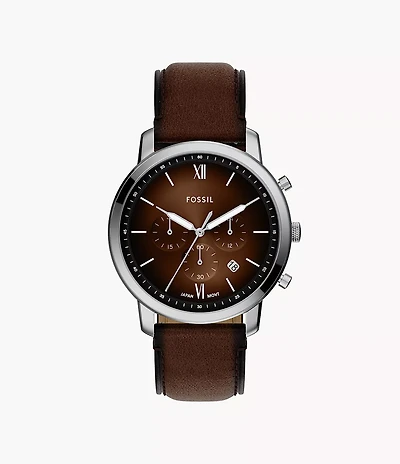 Neutra Chronograph Brown Leather Watch