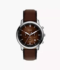 Neutra Chronograph Brown Leather Watch