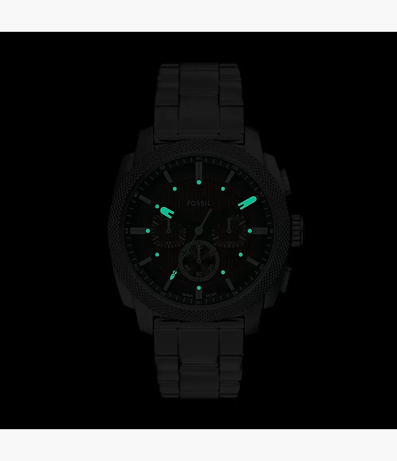 Machine Chronograph Stainless Steel Watch