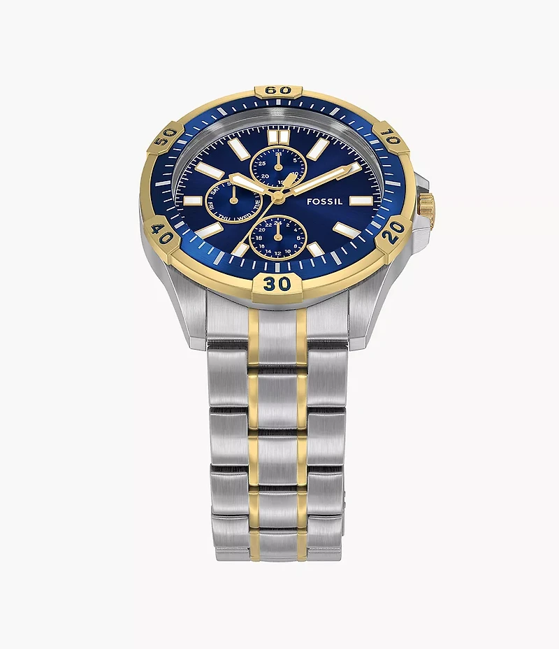 Garrett Multifunction Two-Tone Stainless Steel Watch