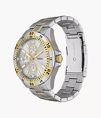 Garrett Multifunction Two-Tone Stainless Steel Watch