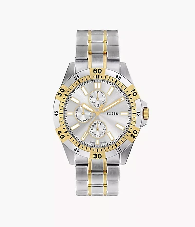 Garrett Multifunction Two-Tone Stainless Steel Watch