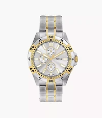 Garrett Multifunction Two-Tone Stainless Steel Watch