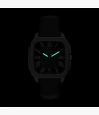 Crosby Three-Hand Brown Leather Watch