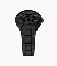 Machine Big Tic 41MM Black Stainless Steel Watch