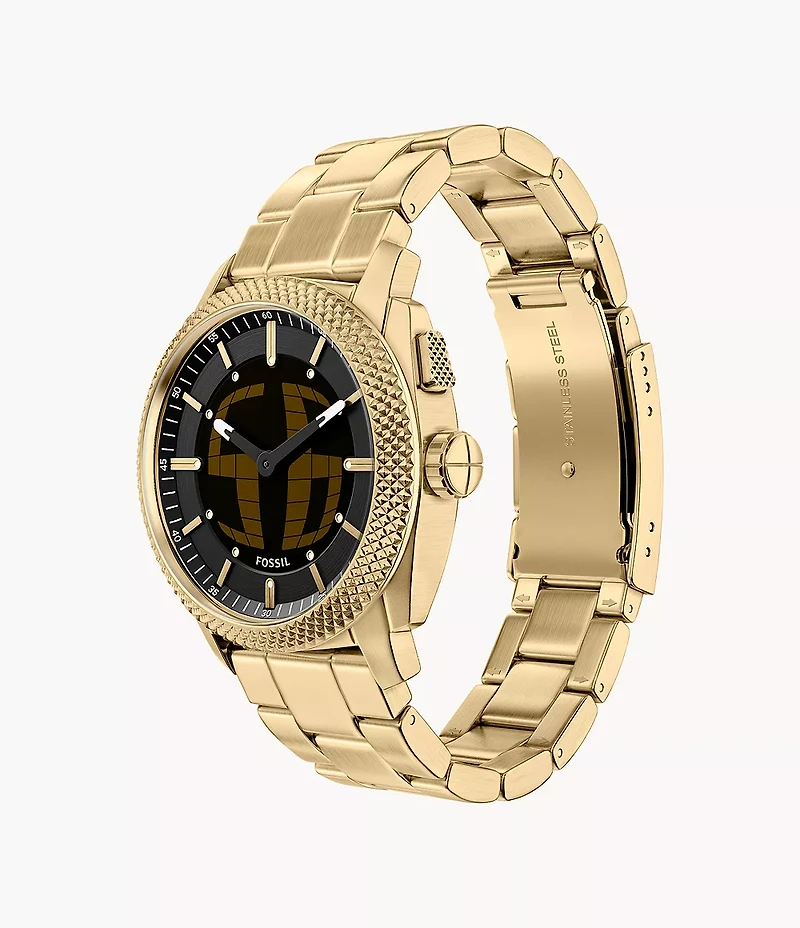 Machine Big Tic 41MM Gold-Tone Stainless Steel Watch