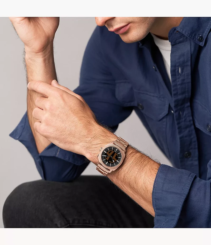 Machine Big Tic 41MM Rose Gold-Tone Stainless Steel Watch