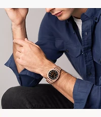 Machine Big Tic 41MM Rose Gold-Tone Stainless Steel Watch