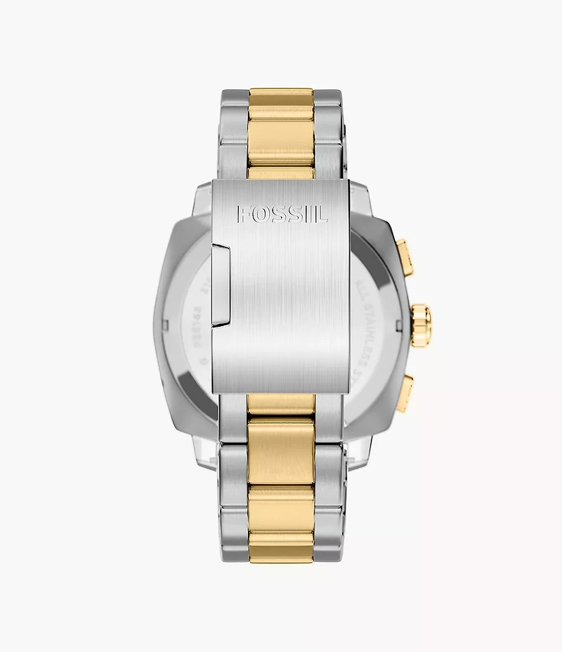 Machine Chronograph Two-Tone Stainless Steel Watch