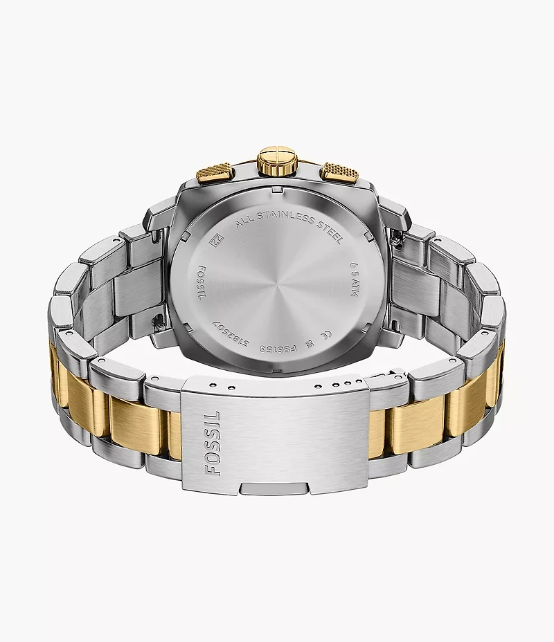 Machine Chronograph Two-Tone Stainless Steel Watch