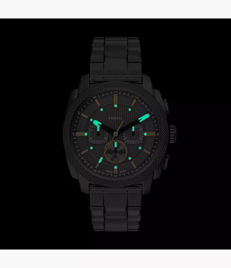 Machine Chronograph Smoke Stainless Steel Watch